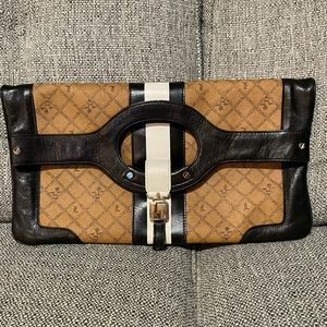 L.A.M.B. Signature Carlisle Foldover Clutch